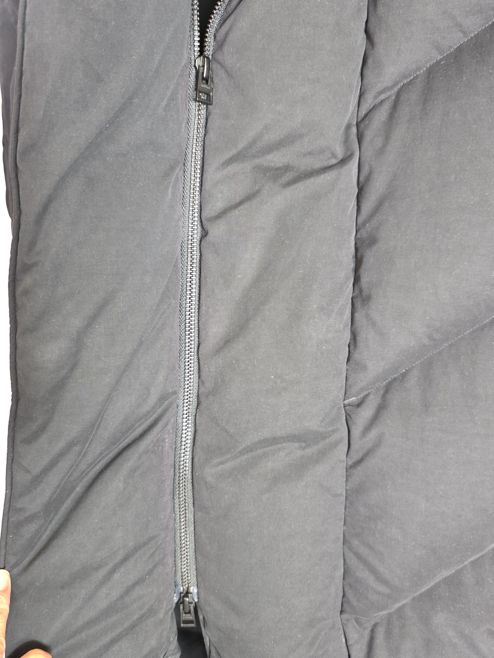 Wilfred Duvet Long Down filled Black Puffer Coat - Picture 7 of 13